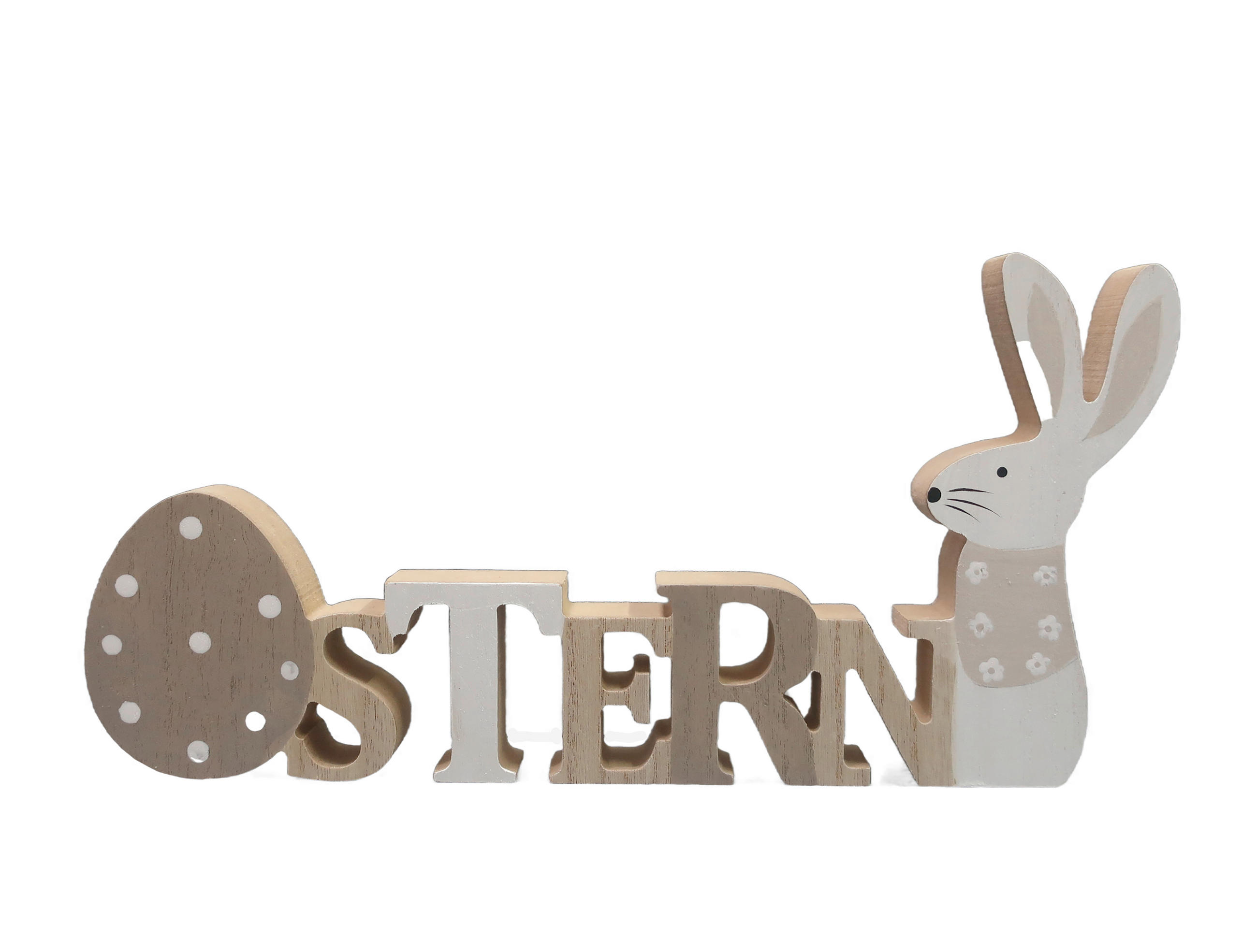 DEKOSCHRIFTZUG - Naturfarben/Weiß, LIFESTYLE, Holzwerkstoff (31,5/2/15,5cm)