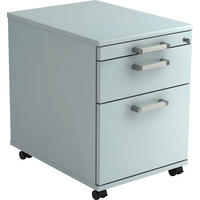 ROLLCONTAINER Grau  - Chromfarben/Grau, KONVENTIONELL, Holzwerkstoff/Kunststoff (42,8/59/58cm) - Venda