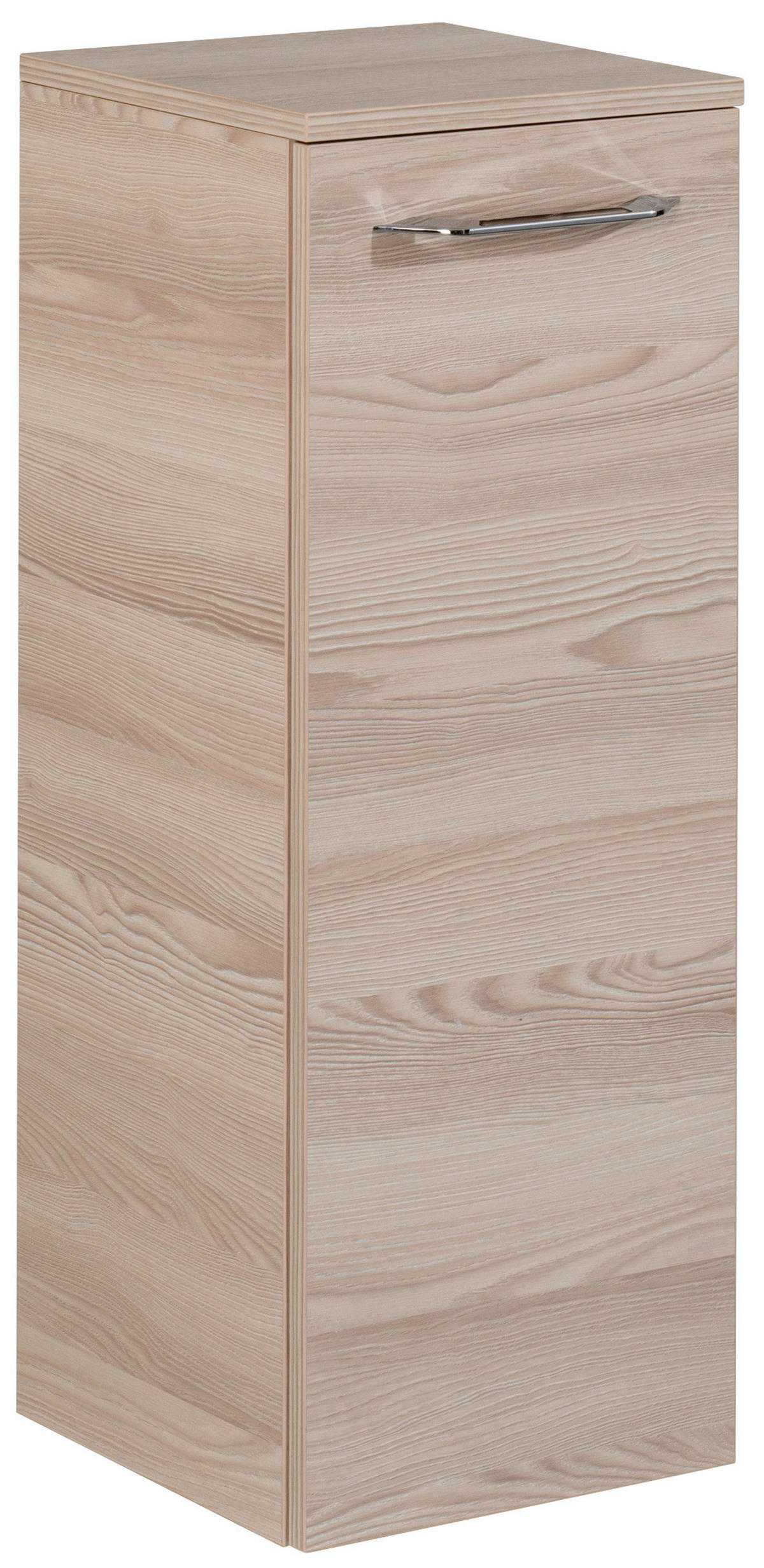 UNTERSCHRANK 30,5/81/32 cm   - Eschefarben/Alufarben, MODERN, Glas/Holzwerkstoff (30,5/81/32cm) - MID.YOU