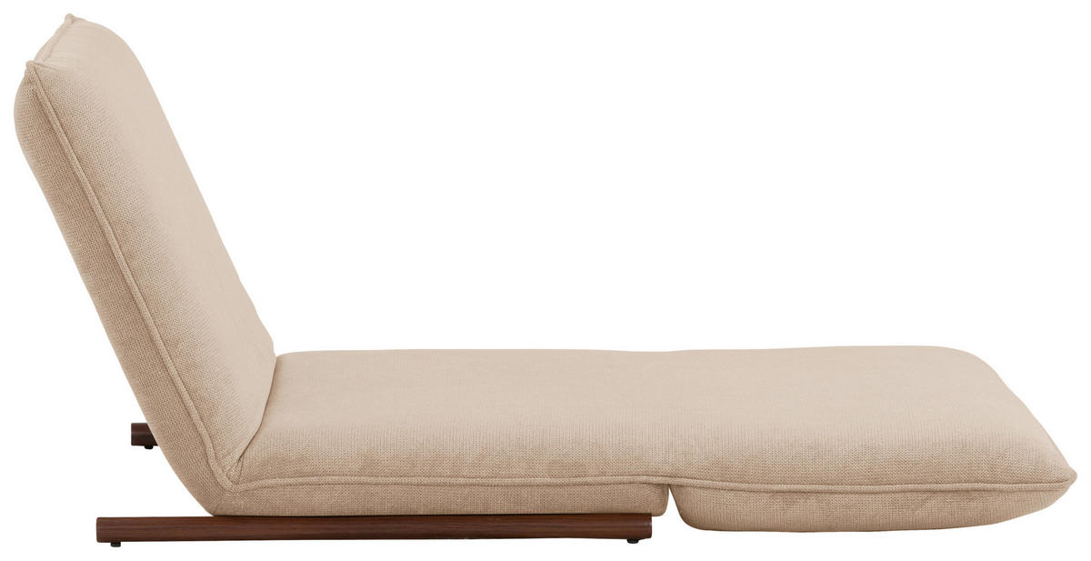 SESSEL in Samt Creme, Dunkelbraun  - Dunkelbraun/Creme, Design, Textil/Metall (93/97/80cm) - MID.YOU