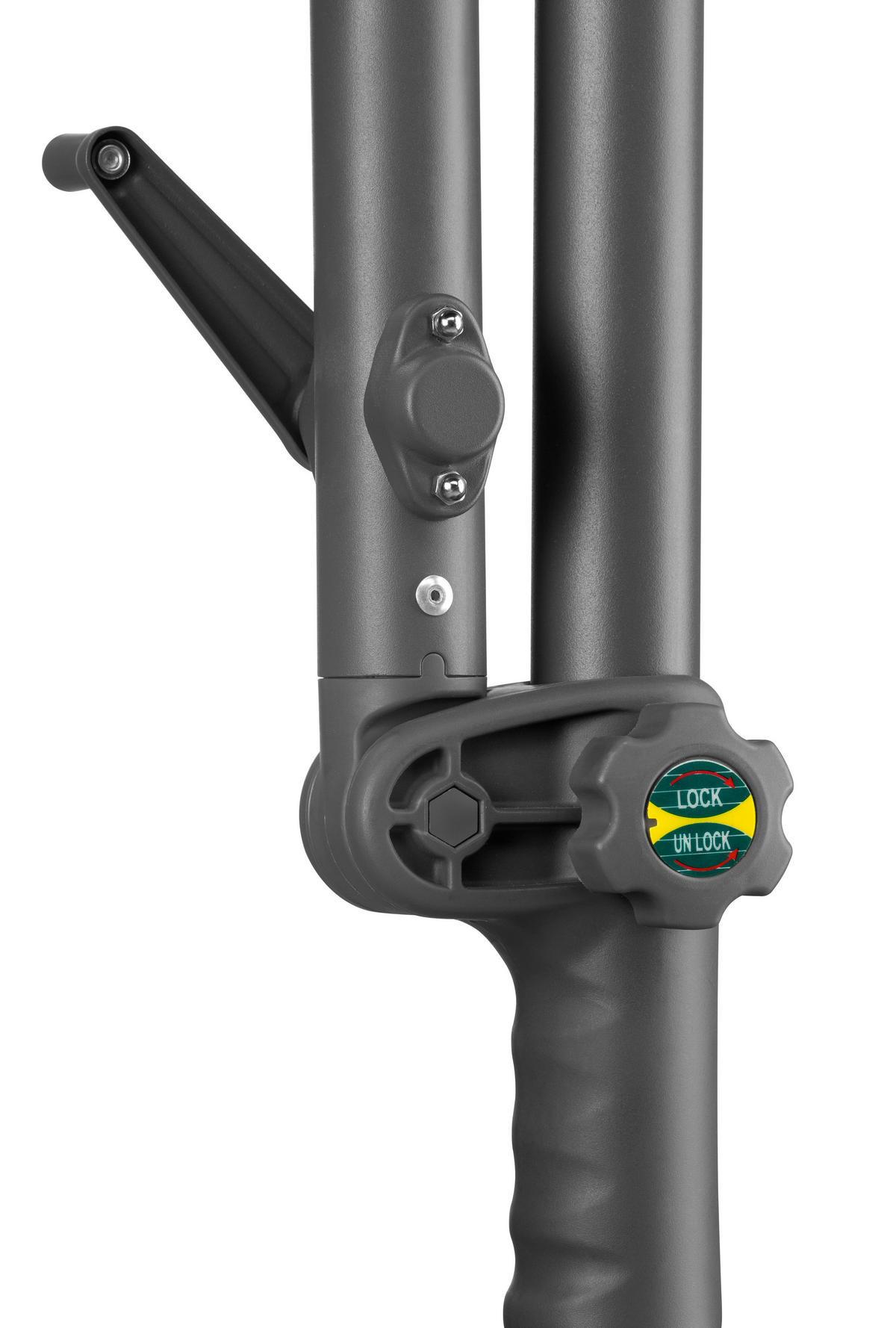 BOČNÍ SLUNEČNÍK 278/263/300 cm - terracotta/antracitová, Basics, kov/textil (278/263/300cm)