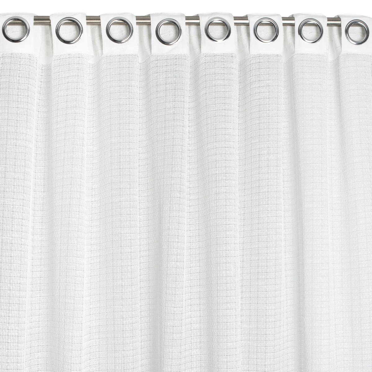 FERTIGVORHANG transparent  - Weiß, Basics, Textil (140/240cm)