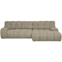 ECKSOFA in Webstoff Beige  297/180 cm  - Beige/Schwarz, MODERN, Kunststoff/Textil (297/180cm) - Welnova