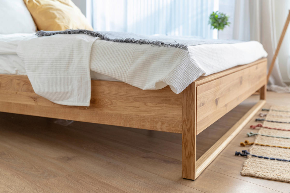 BETT 140/200 cm  in Eichefarben  - Eichefarben, MODERN, Holz (140/200cm) - Linea Natura