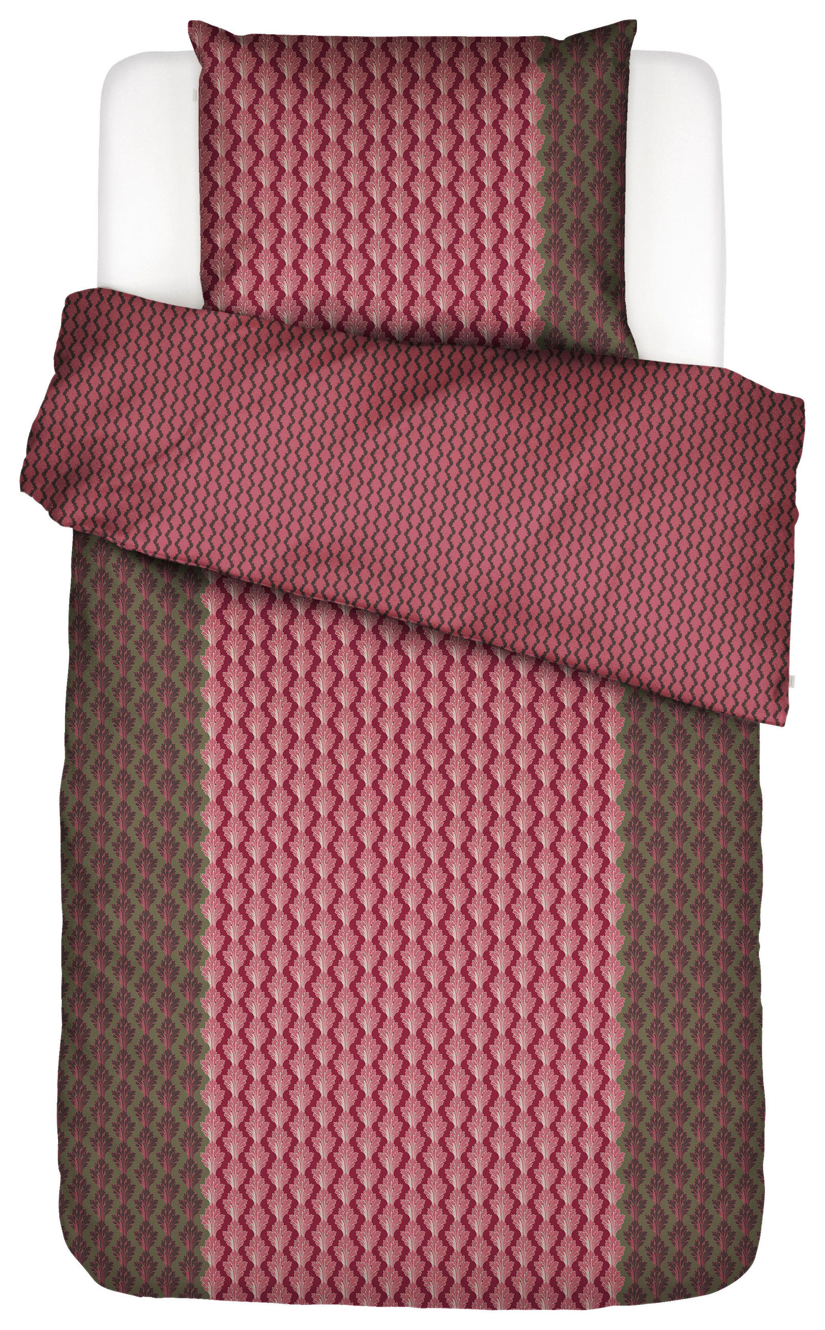 Essenza POSTEĽNÁ BIELIZEŇ, satén, červená, 140/200 cm