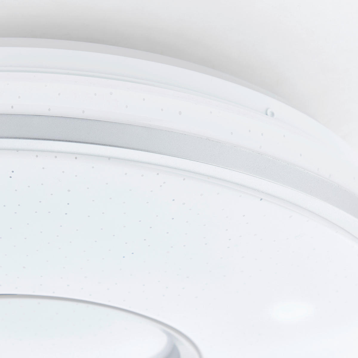 LED-DECKENLEUCHTE  39/10,3 cm    - Weiss/Silberfarben, Design, Kunststoff/Metall (39/10,3cm) - Brilliant