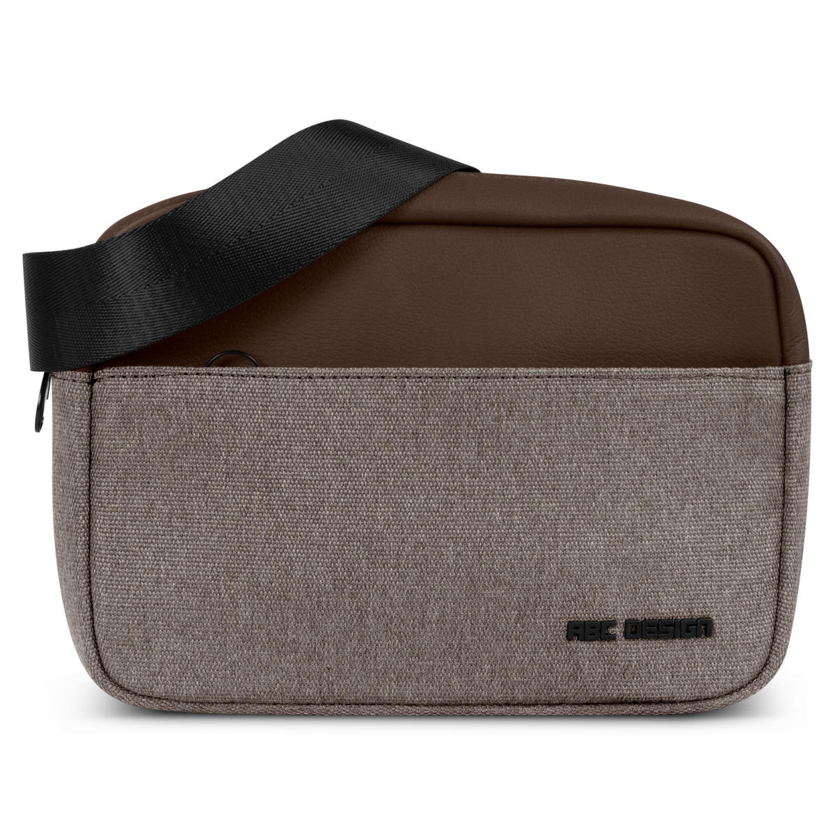 SCHULTERTASCHE Hip Bag  - Graubraun/Braun, Basics, Textil (6/22,5/15cm) - ABC Design