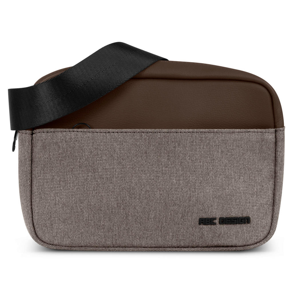 Thumbnail - ABC Design Schultertasche Hip Bag, Braun, Graubraun, Textil, 22.5x15x6 cm, EN 1888, Freizeit, Koffer & Taschen, Einkaufs...