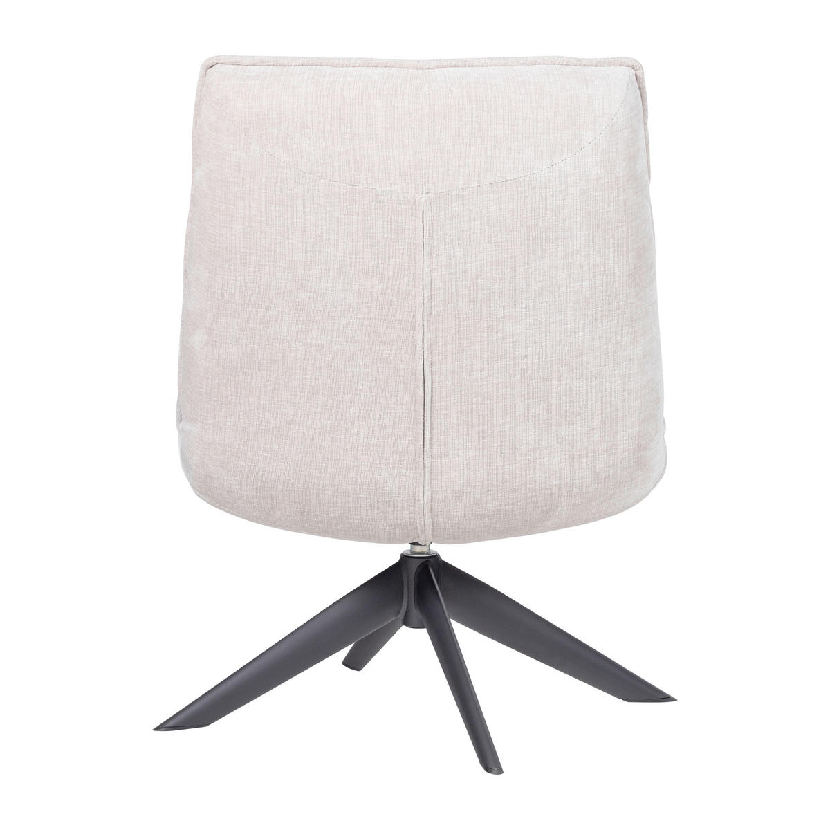 SESSEL in Chenille Naturfarben  - Schwarz/Naturfarben, MODERN, Textil/Metall (70/97/85cm) - Livetastic