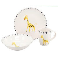 KINDERGESCHIRRSET 3-teilig  - Multicolor, Basics, Keramik - Creatable