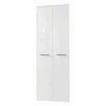 TÜRENSET 75/210/1,8 cm  - Weiß Hochglanz/Anthrazit, Design, Holzwerkstoff/Metall (75/210/1,8cm) - Carryhome