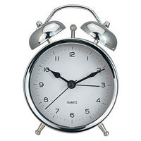 BUDILICA   9,7/13,5/5,4 cm       - bijela/srebrne boje, Basics, staklo/metal (9,7/13,5/5,4cm) - Ambia Home
