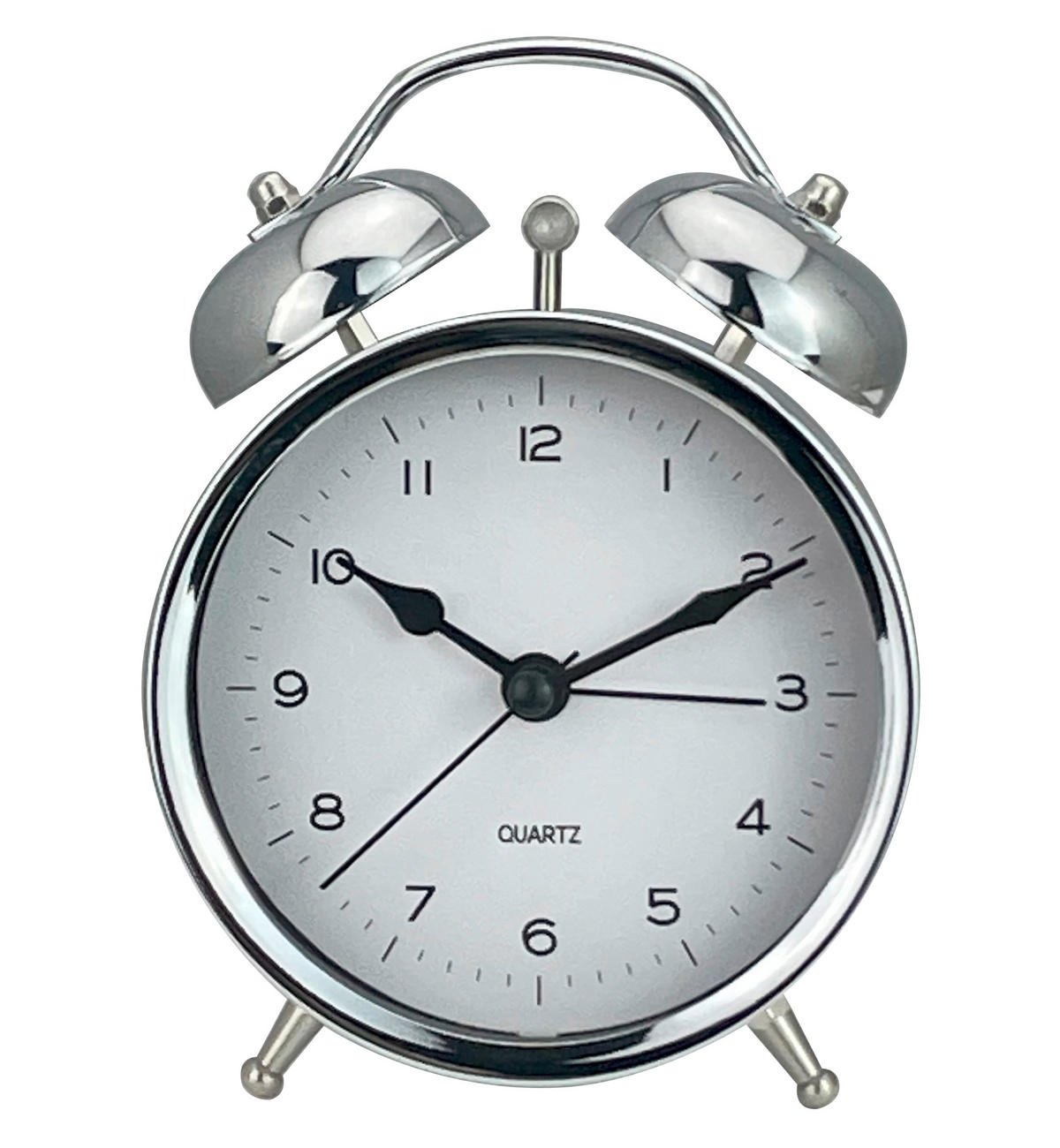 BUDILICA   9,7/13,5/5,4 cm       - bijela/srebrne boje, Basics, staklo/metal (9,7/13,5/5,4cm) - Ambia Home