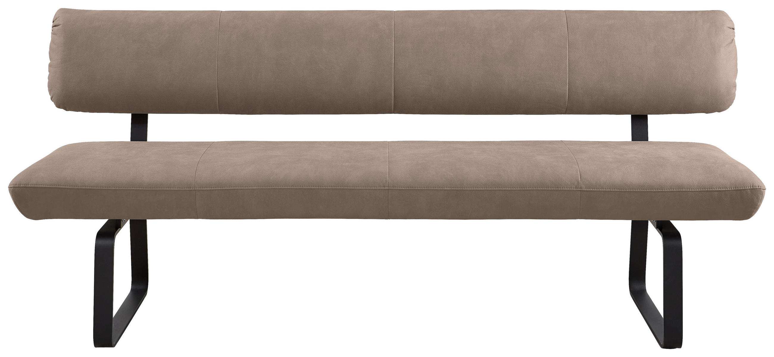 SITZBANK 200/88/68 cm Anthrazit, Fango - Fango/Anthrazit, Design, Textil/Metall (200/88/68cm) - Venjakob