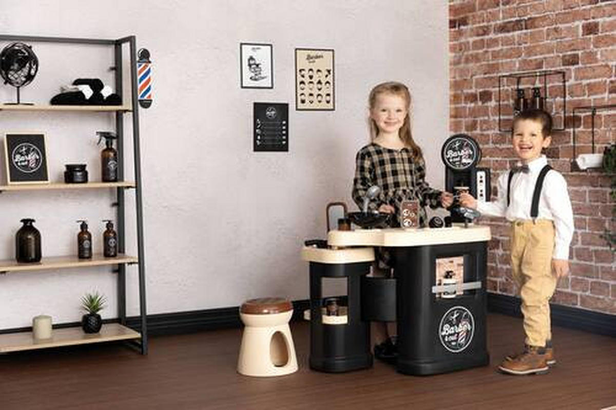 DJEČJI SET ZA OBLIKOVANJE KOS  Smoby Barber&Cut  - višebojno, Basics, plastika (26/54,90/68,90cm) - Simba