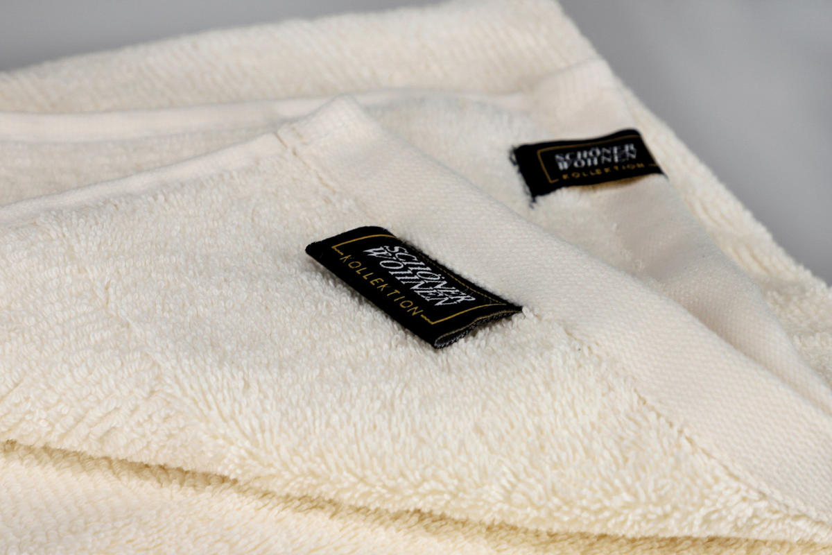 FROTTIERSET SW-Sense Creme, Gelb, Weiß 5-teilig  - Gelb/Creme, Basics, Textil (70x140/50x100cm) - Schöner Wohnen