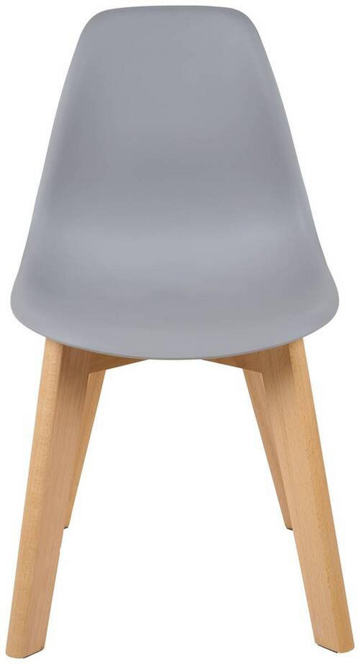 KINDERSTUHL  - Buchefarben/Grau, MODERN, Holz/Kunststoff (33/57/38cm) - P & B