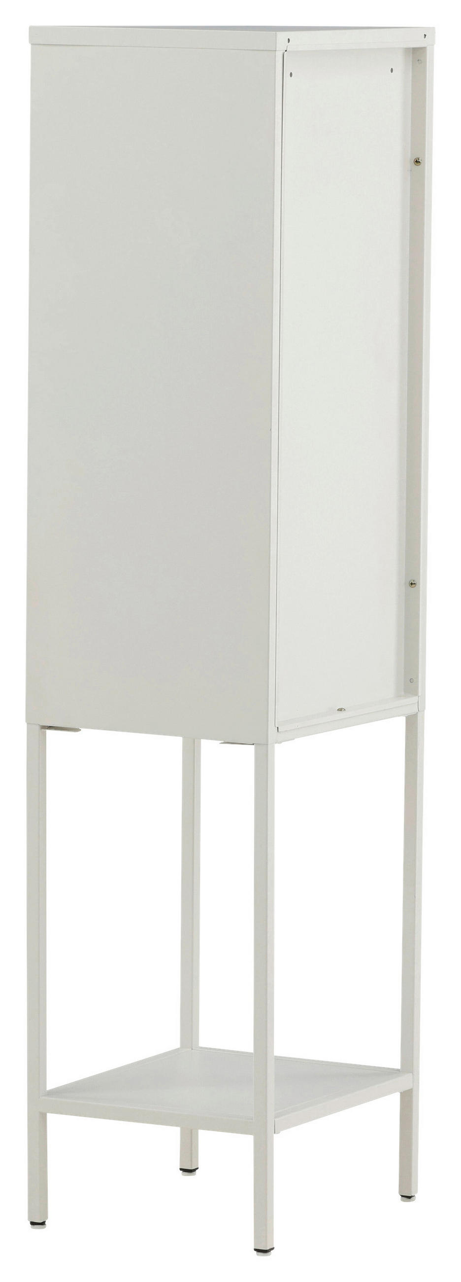 VITRINE in Weiß  - Weiß, Design, Metall (40,5/150/35cm) - Livetastic