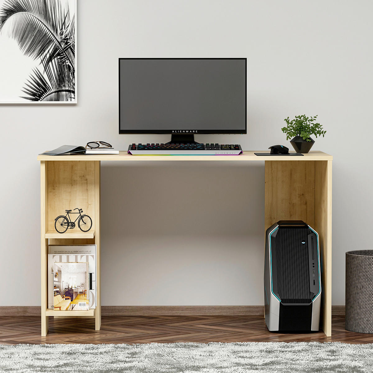 SKRIVBORD 120/60/73 cm  i ekfärgad  - ekfärgad, Design, trämaterial (120/60/73cm) - Livetastic