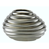 VASE 14 cm  - Silberfarben, Basics, Keramik (12/14/7cm)