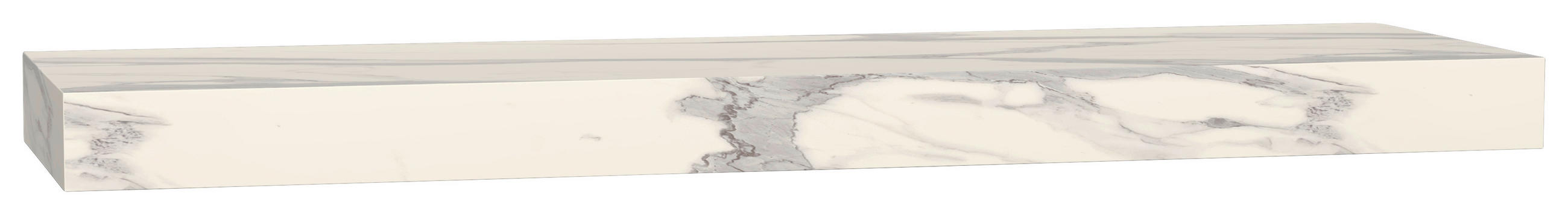 Wandkonsole Las Vegas Weiß Marmoroptik B: 160 cm
