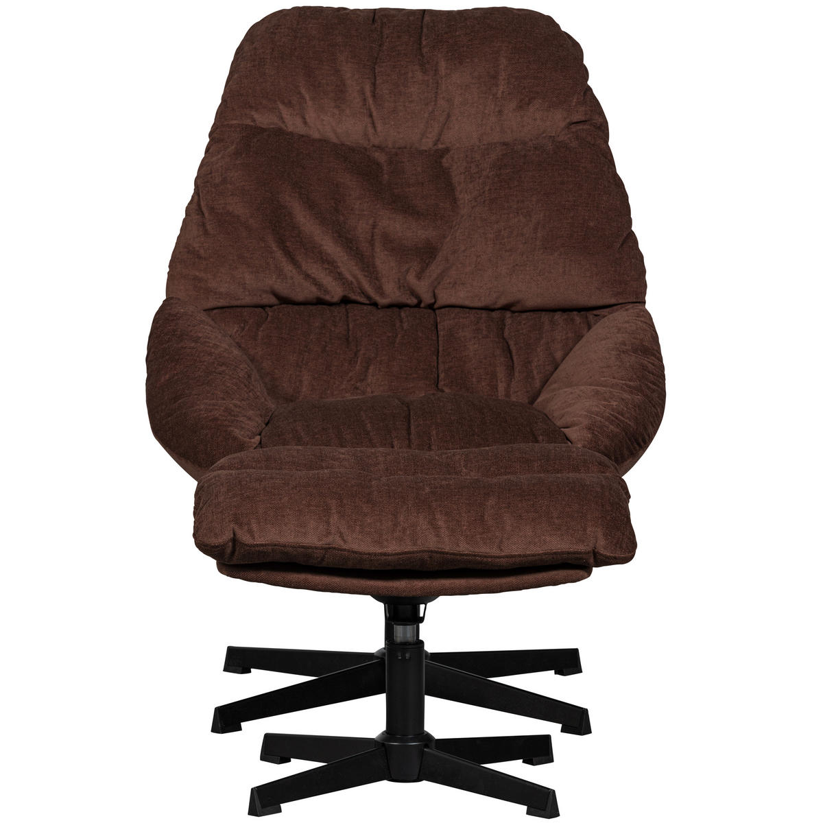 SESSELSET Webstoff    - Schwarz/Braun, Design, Textil/Metall - Livetastic