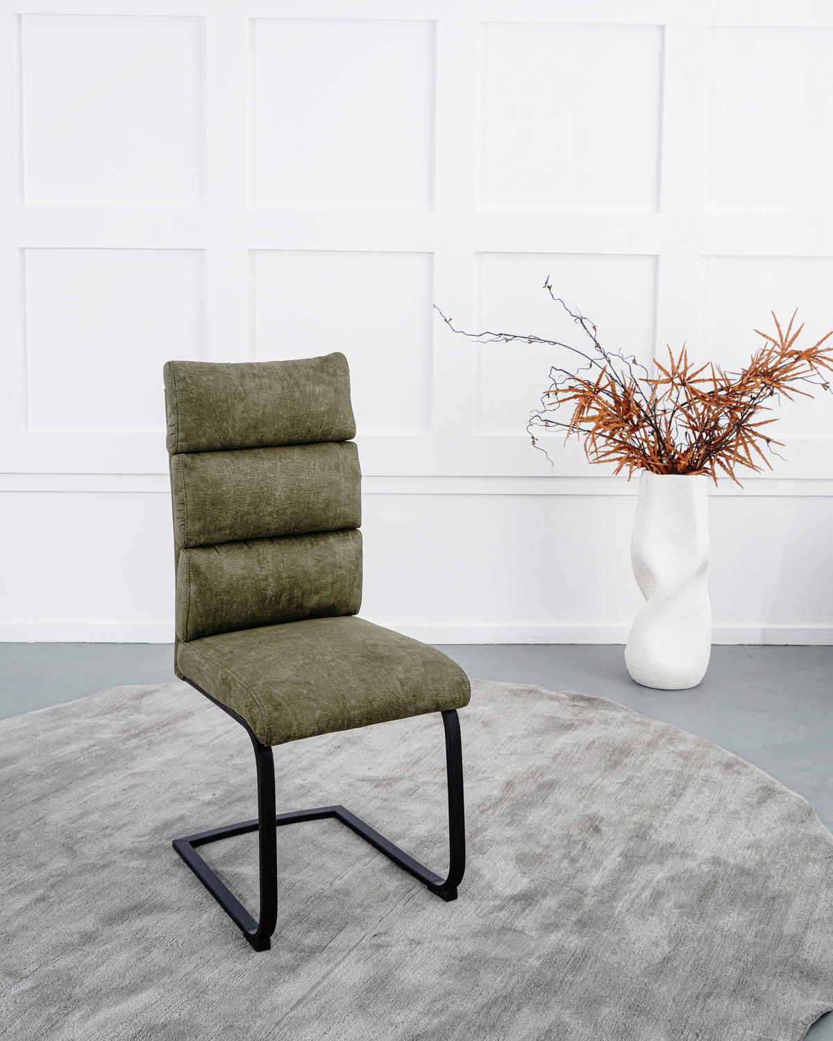 SCHWINGSTUHL  Stoffauswahl Webstoff  - Schwarz/Grün, Design, Textil/Metall (47/106/63cm) - Novel