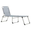 DREIBEINLIEGE 58/42/190 cm  - Alufarben/Grau, Design, Textil/Metall (58/42/190cm) - FIAM