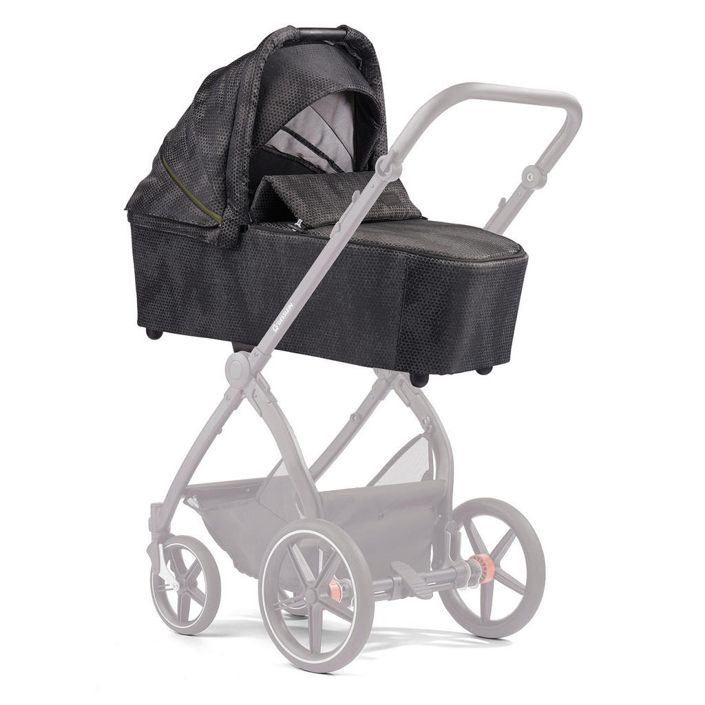 Thumbnail - Gesslein Kinderwagenset FX4 Classic, Schwarz, Textil, 4-teilig, 57x129x100 cm, EN 1888, Feststellbremse, Fußstütze abkla...