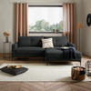 ECKSOFA Anthrazit  - Anthrazit/Schwarz, MODERN, Textil/Metall (238/162cm) - Ondega