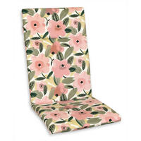 SESSELAUFLAGE in  - Dunkelgrün/Hellrosa, Basics, Textil (120/4/50cm)