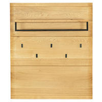 GARDEROBENPANEEL  in 90/106/34 cm  - Eichefarben/Schwarz, Natur, Holz/Metall (90/106/34cm) - Linea Natura