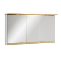 SPIEGELSCHRANK 110/59/23 cm  - Honigeiche/Weiß, Trend, Glas/Holzwerkstoff (110/59/23cm) - MID.YOU