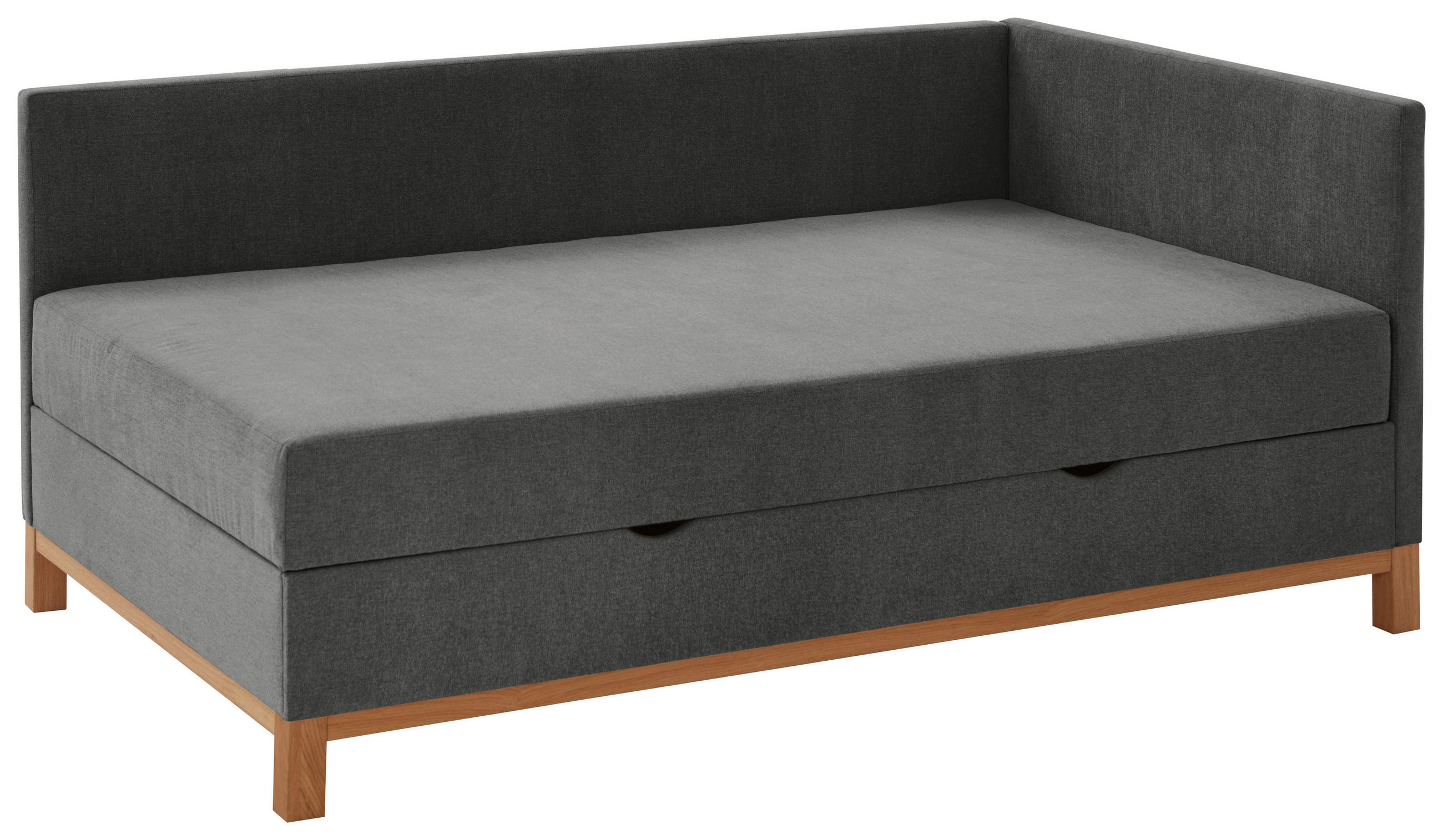 BOXBETT 120/200 cm  in Anthrazit  - Eichefarben/Anthrazit, Design, Holz/Textil (120/200cm) - Boxxx