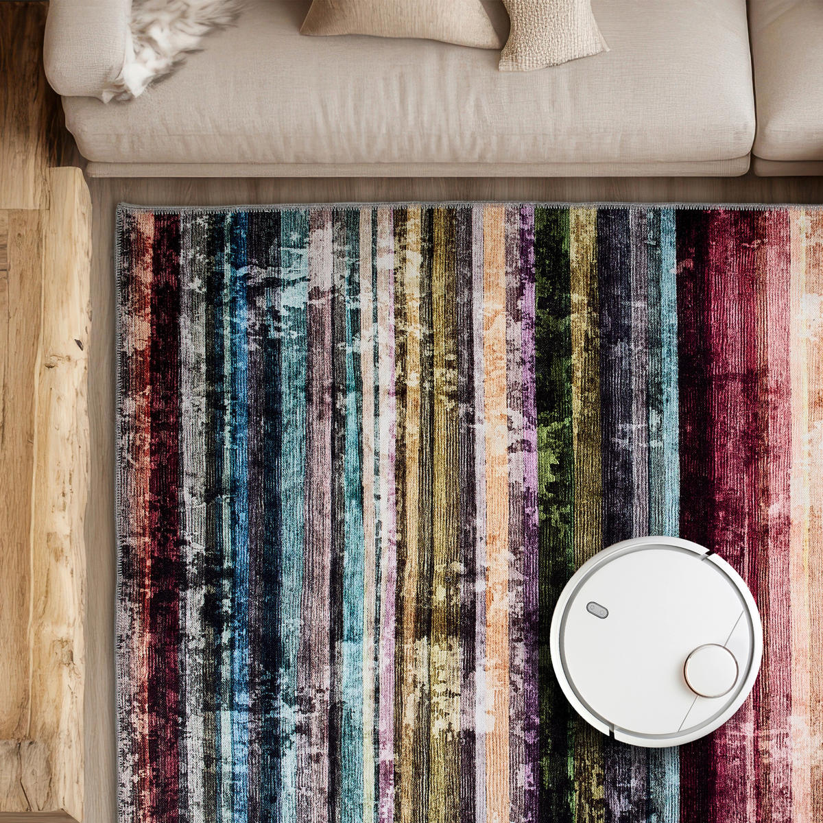 FLACHWEBETEPPICH 160/230 cm Piper Multicolor rechteckig  - Multicolor, Basics, Textil (160/230cm) - Astra