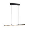 LED-HÄNGELEUCHTE 100/12/150 cm   - Schwarz, Design, Glas/Kunststoff (100/12/150cm)
