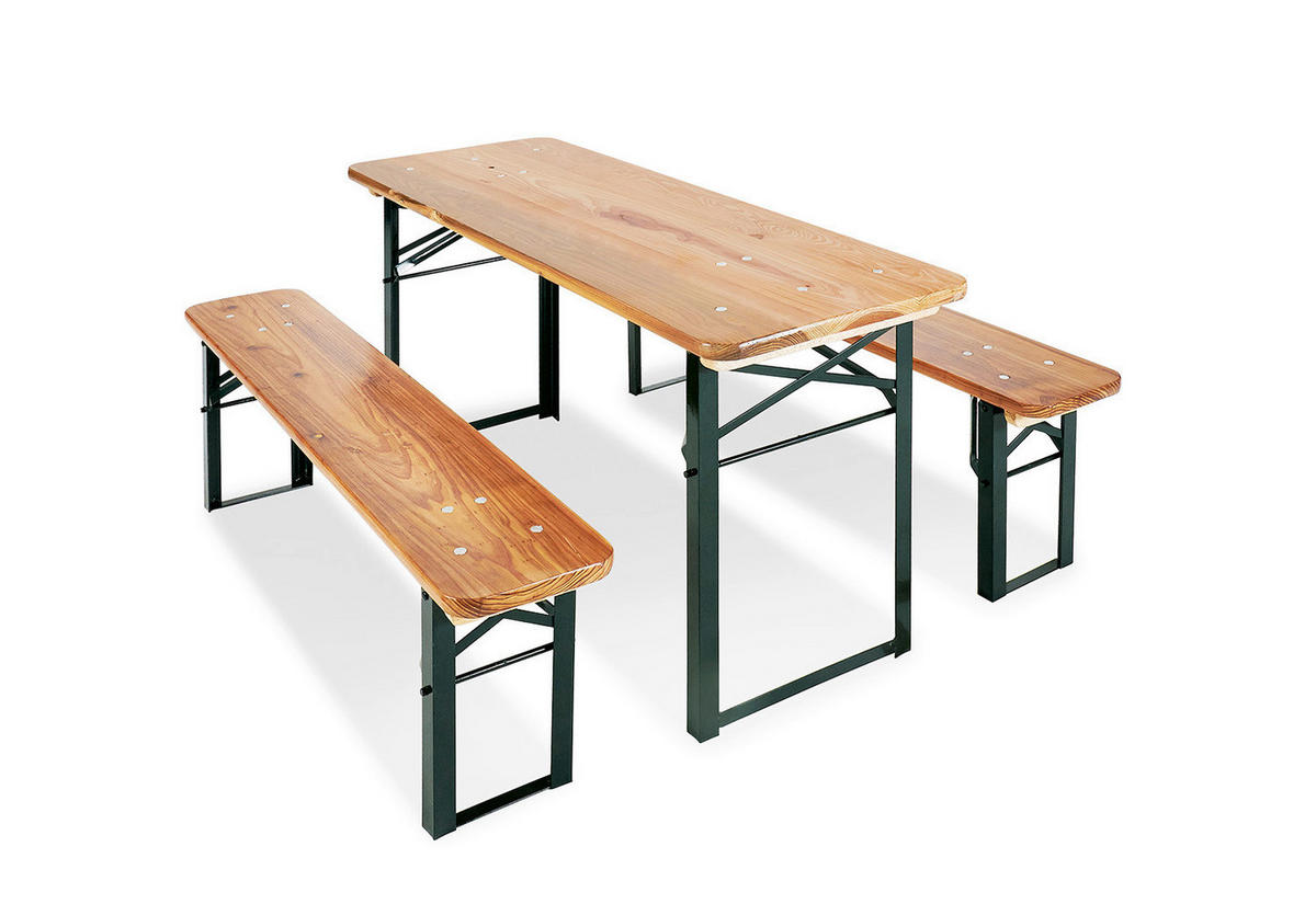 KINDER-GARTENSET Metall, Holz  - Naturfarben/Grün, Basics, Holz/Metall (110/40/54cm) - Pinolino