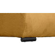 WOHNLANDSCHAFT  in Cord Currygelb  - Currygelb/Schwarz, KONVENTIONELL, Textil/Metall (191/351/191cm) - Carryhome