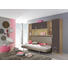 KLAPPBETT 90/200 cm - Eichefarben/Grau, Design (90/200cm) - Carryhome