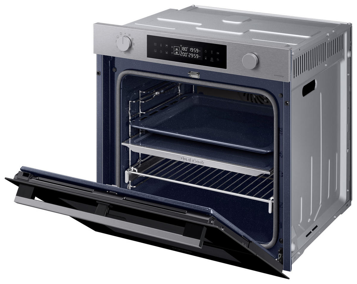 BACKOFEN NV7B4545VAS/U3  - Silberfarben, Design, Glas/Keramik (59,5/59,6/57,1cm) - Samsung