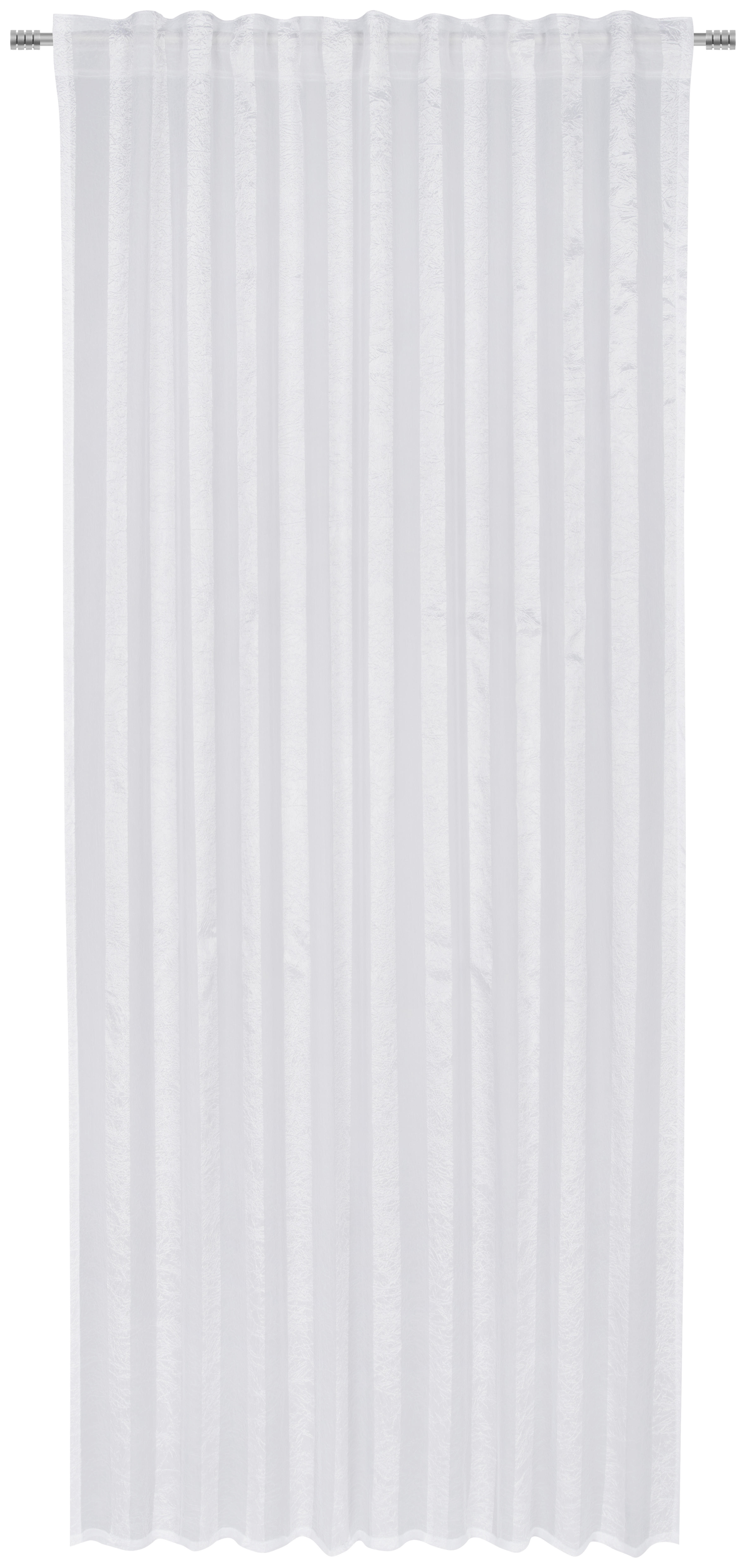FERTIGVORHANG CANTERBURY transparent 135/245 cm   - Weiß, Basics, Textil (135/245cm) - Esposa