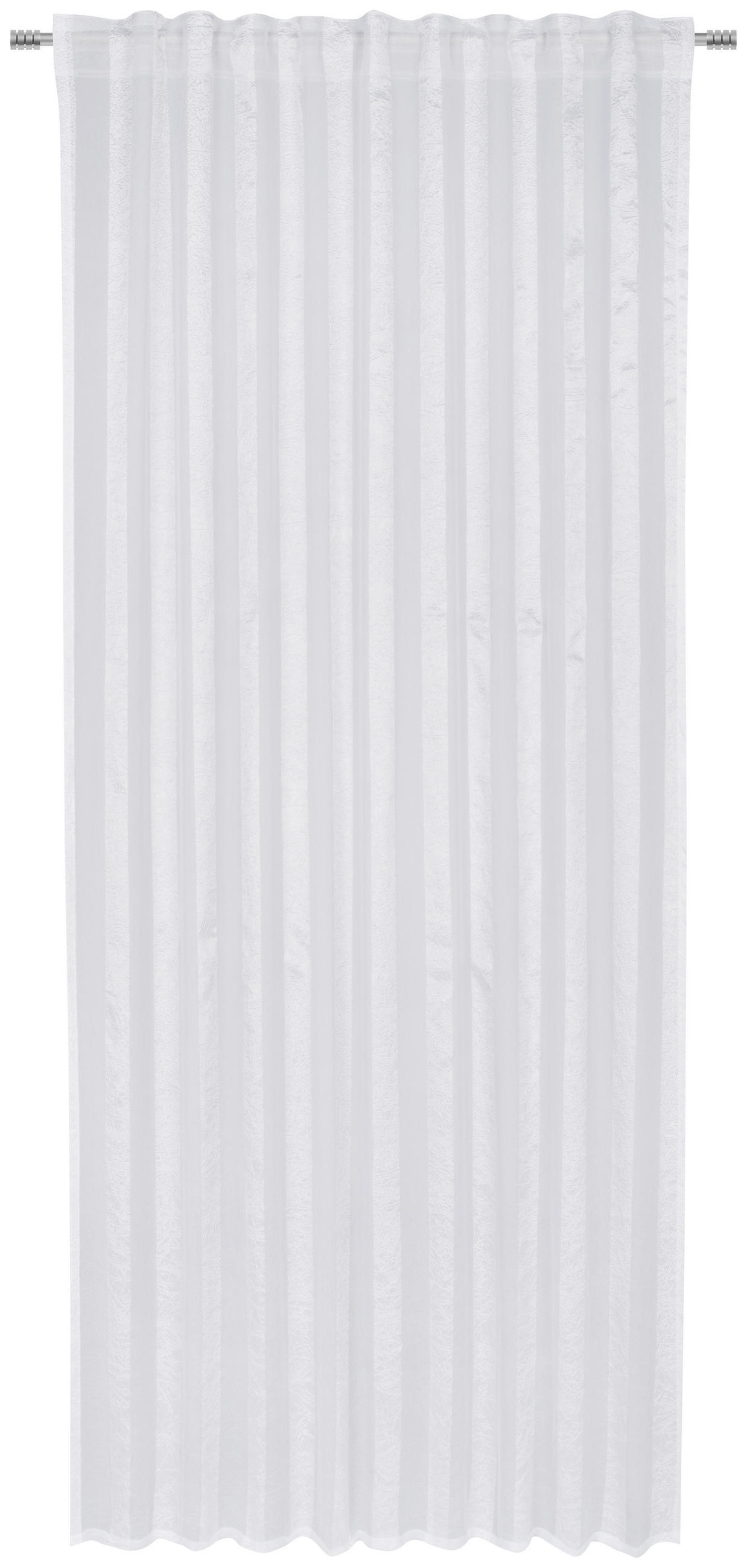 FERTIGVORHANG CANTERBURY transparent 135/245 cm - Weiß, Basics, Textil (135/245cm) - Esposa
