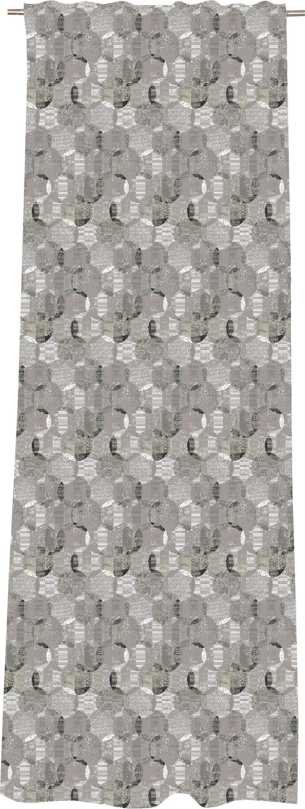 HOTOVÝ ZÁVES, priehľadné, 130/250 cm - sivá/svetlosivá, Design, textil (130/250cm) - Esprit