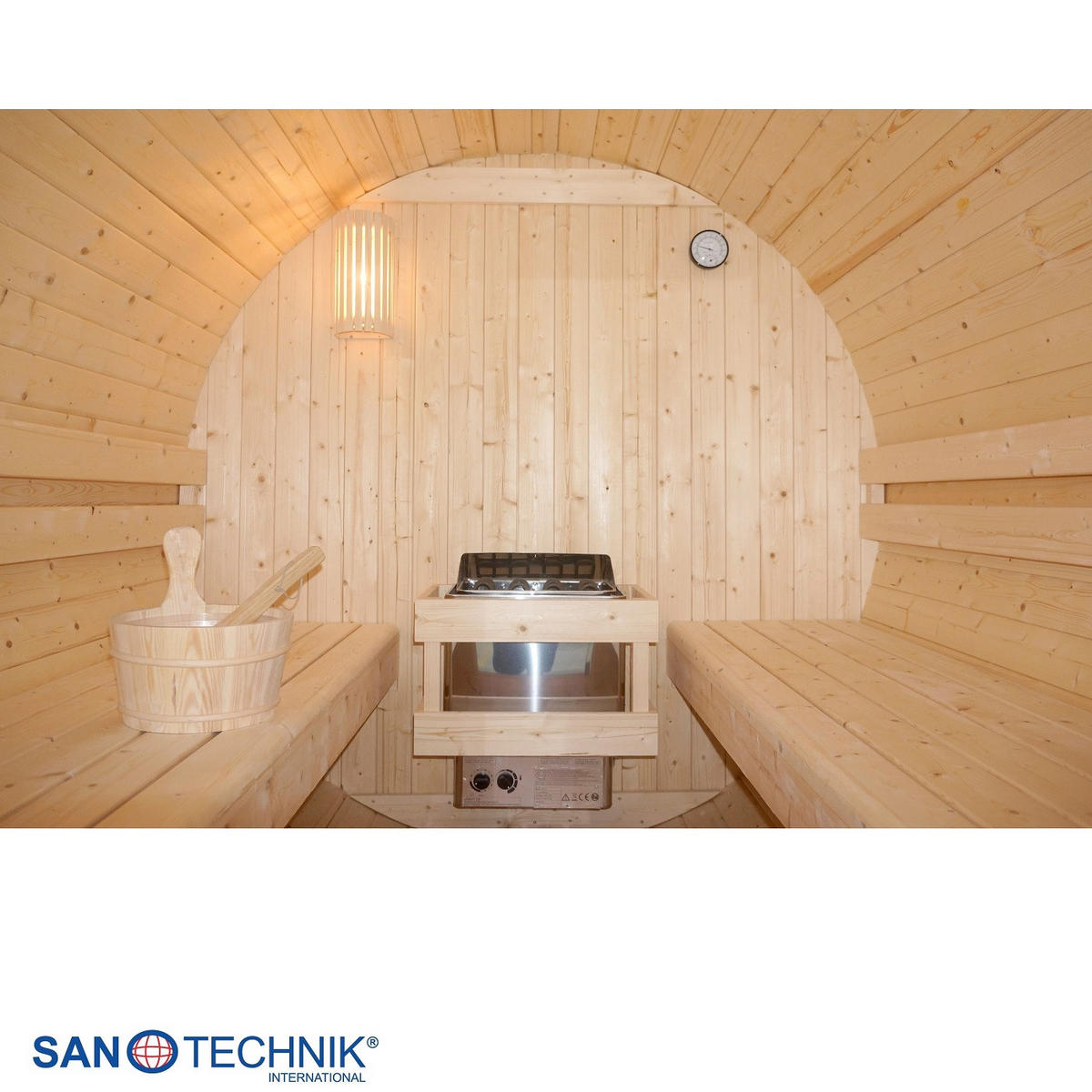 SUDOVÁ SAUNA  - barvy smrku, Konvenční, dřevo/sklo (189/220/191,5cm) - Sanotechnik