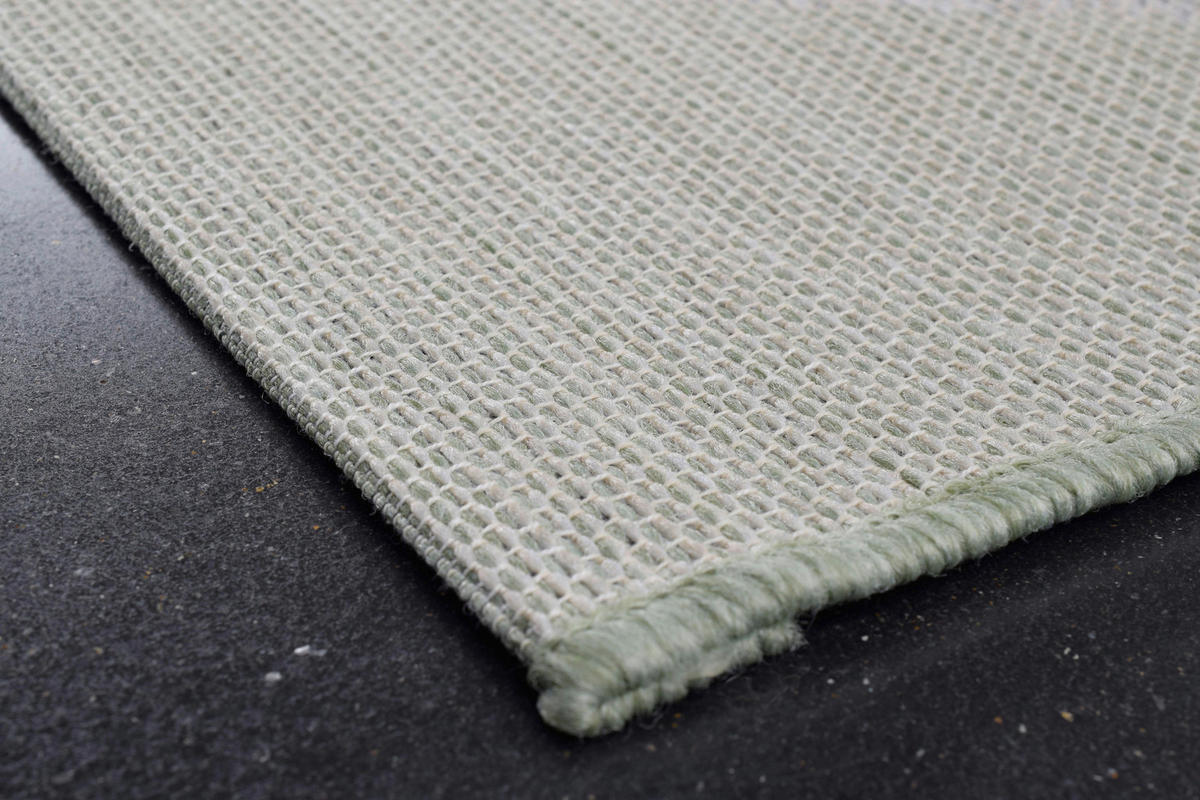 FLACHWEBETEPPICH 200/290 cm Amalfi Creme, Grün, Hellgrün  - Creme/Hellgrün, Trend, Textil (200/290cm)