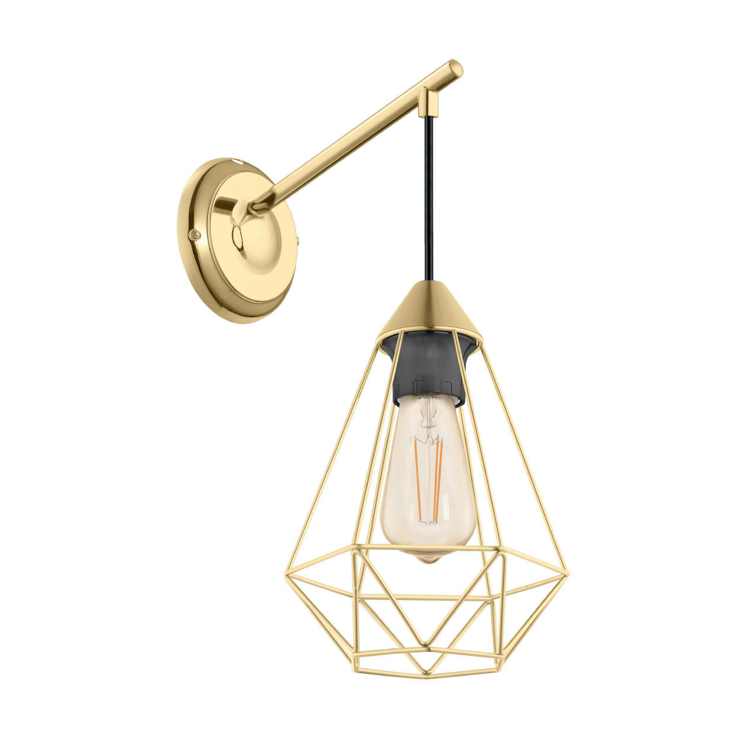 VÄGGLAMPA 15,5/20 cm   - mässingsfärgad, Design, metall (15,5/20cm) - Eglo