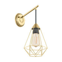 VÄGGLAMPA 15,5/20 cm   - mässingsfärgad, Design, metall (15,5/20cm) - Eglo