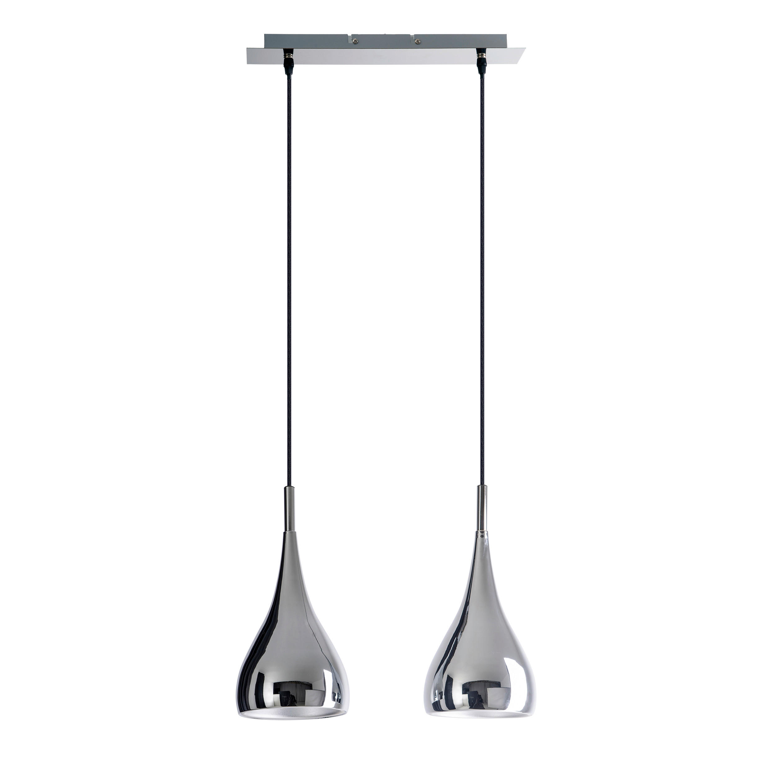 HÄNGELEUCHTE 40/8/140 cm  - Chromfarben, Trend, Metall (40/8/140cm) - Näve