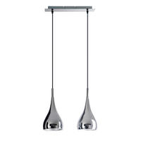 HÄNGELEUCHTE STYLE 40/8/140 cm   - Chromfarben, Trend, Metall (40/8/140cm) - Sonax