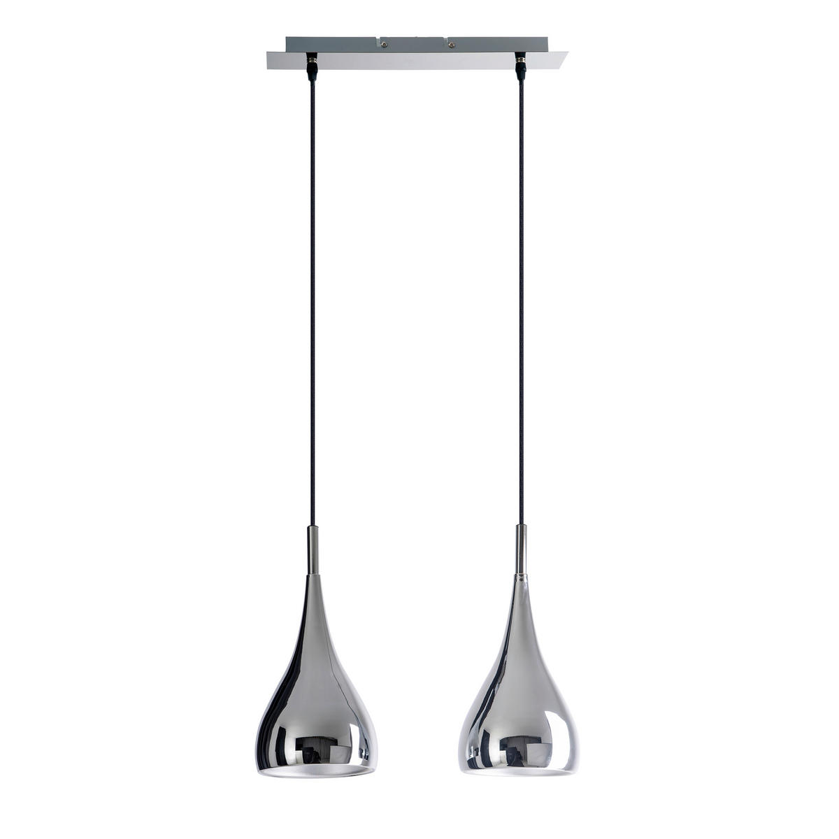 HÄNGELEUCHTE STYLE 40/8/140 cm   - Chromfarben, Trend, Metall (40/8/140cm) - Sonax